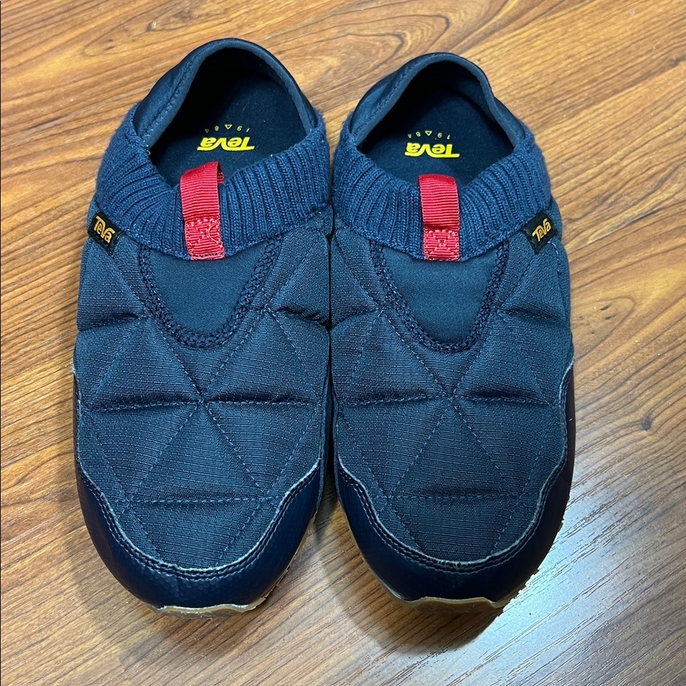 Teva ReEmber Men's Size 8 Blue Moc Shadow Quilted Slip On Slippers 1125472